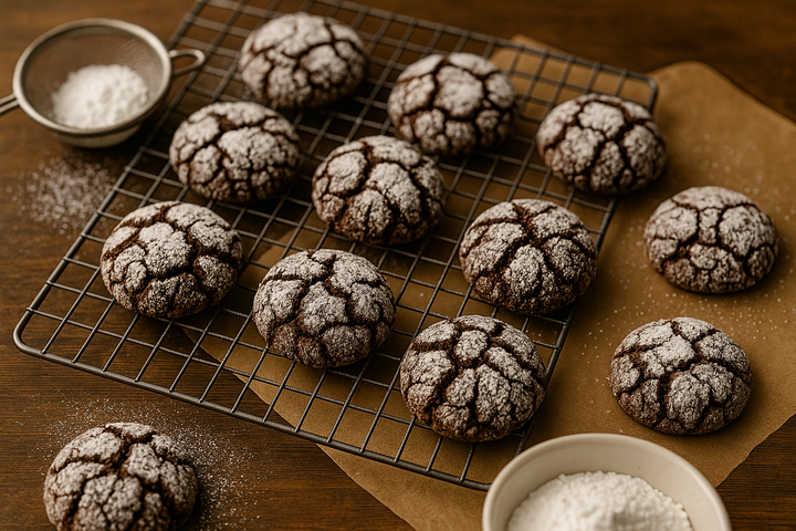 recept na čokoládové prasklinky